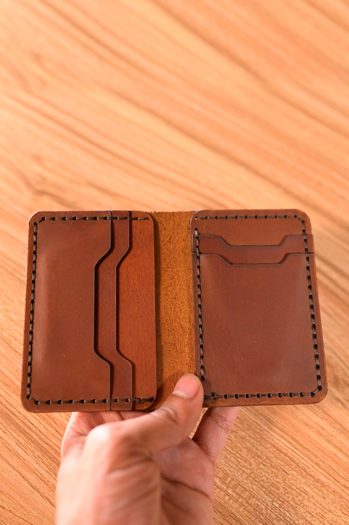 Handmade original Leather Card Holder&Wallet for mens and Women
