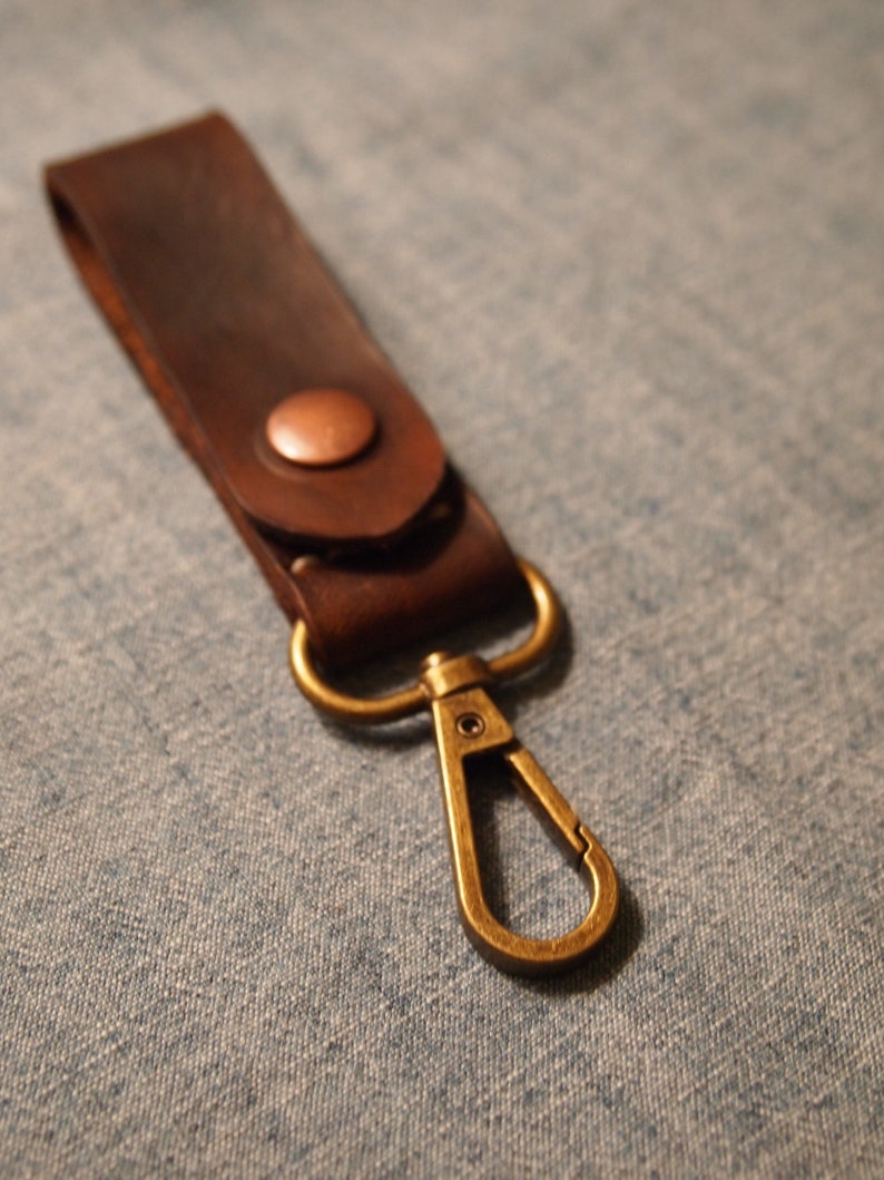 Hand Stitched Leather Key Chain