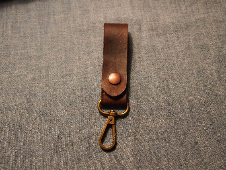 Hand Stitched Leather Key Chain
