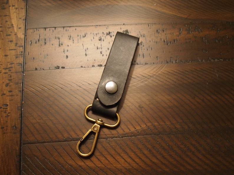 Hand Stitched Leather Key Chain
