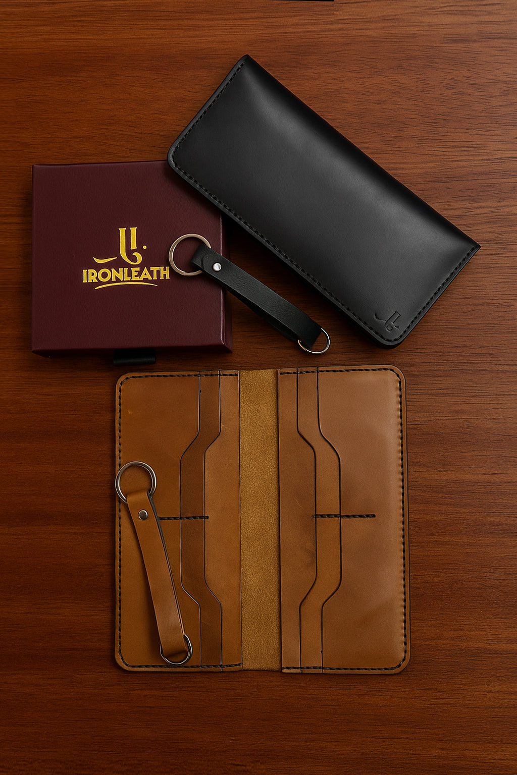 IRONLEATH Executive Long Wallet